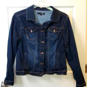 Women's Denim Jacket - Dark Blue